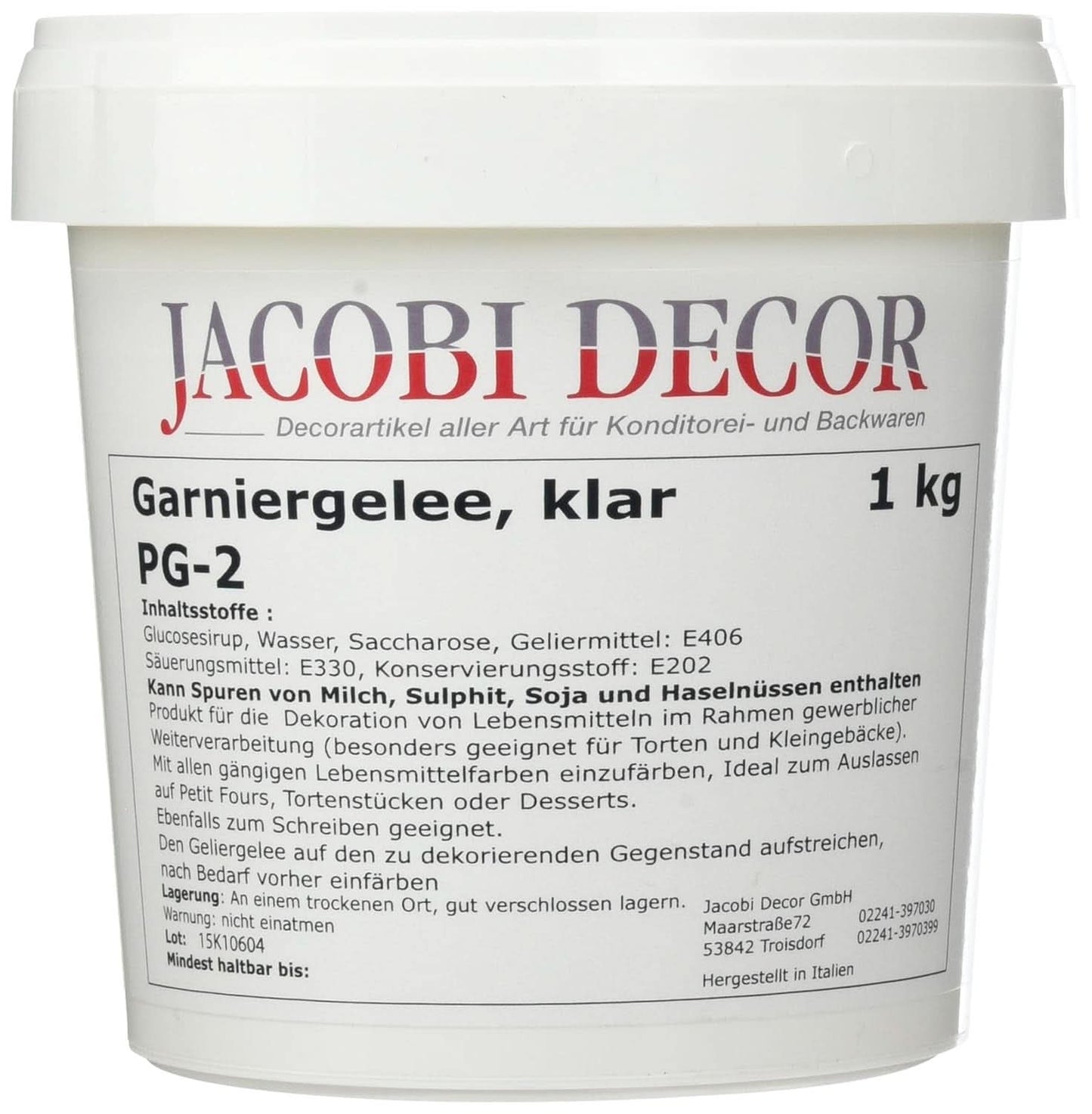 Kalte Spiegelglasur, transparent, 1 kg Naty Shop Glasuren und Dekor