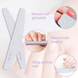 URAQT Professionelle Nagelfeile, 16 Stück, Feile 100/180, Waschbar, Für Nägel, Doppelseitig – Friseursalon, Haustiere (White)