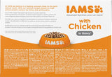 IAMS Delights Kitten Nassfutter - Multipack Katzenfutter mit Hunn in Sauce, hochwertiges Futter für Junior Kätzchen von 1-12 Monaten, 12 x 85 g