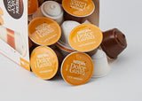 Latte Macchiato Vorratsbox 90 Kaffeekapseln (Aromatischer Espresso, 3-Schichten-Köstlichkeit aus feinem Milchschaum & Cappuccino