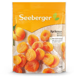 Seeberger Aprikosen: Extra große, sonnengereifte und leuchtend orange Aprikosen – süßer, fruchtiger Geschmack – zuckerfrei – getrocknet – entsteint, vegan (1 x 125 g) Naty Shop Dehydrierte Produkte 200 G (1 Packung)