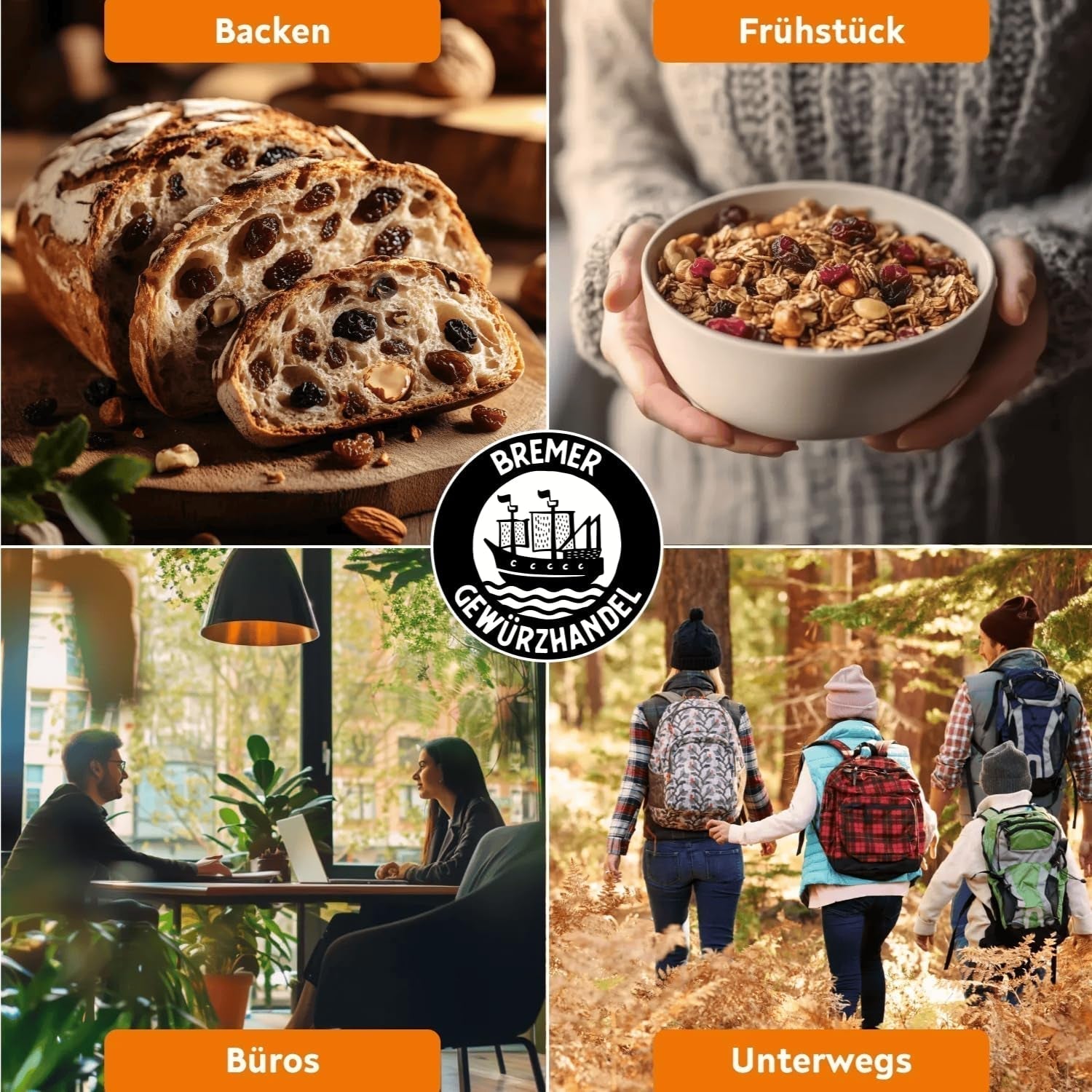 Bremer Gewürzhandel getrocknete Aprikosen, Trockenfrüchte ohne Zuckerzusatz und ungeschwefelt, 1kg Trockenprodukte Naty Shop