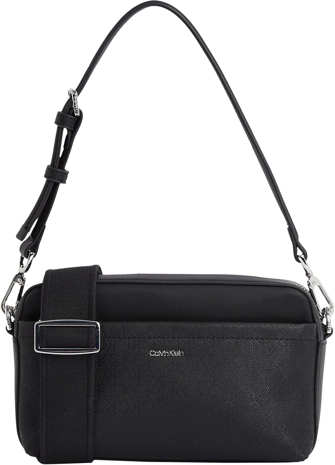 Calvin Klein Damen Umhängetasche Must Camera Bag Mono Wide Shoulder Strap, Schwarz (Ck Black), Life Size Bags Damen Naty Shop Standardtitel
