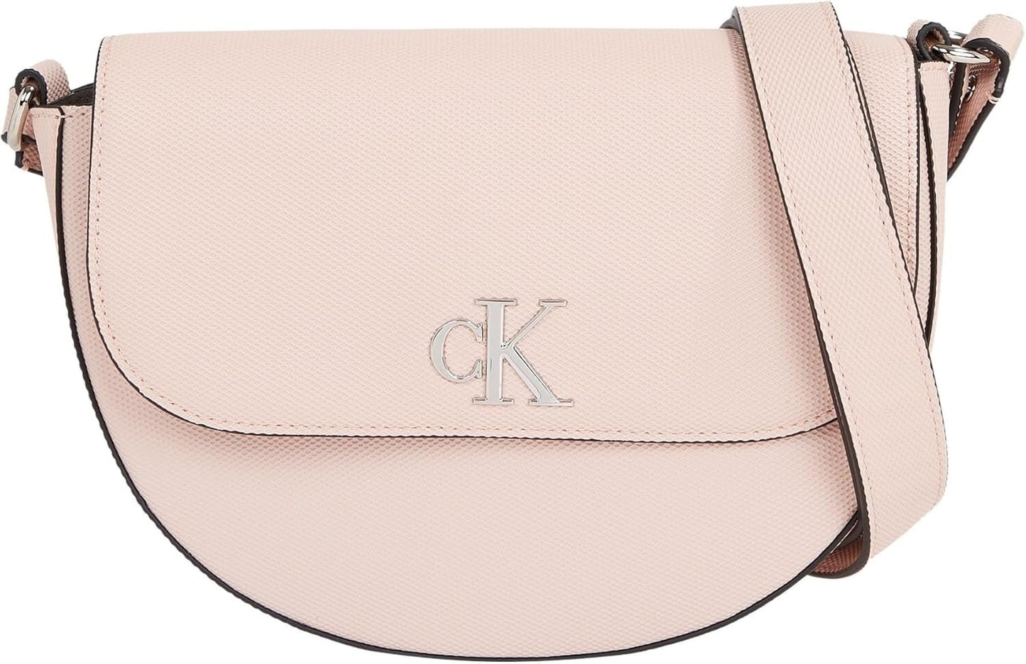 Calvin Klein Jeans Umhängetasche Minimal Monogram Saddle Bag Klein Taschen Damen Naty Shop Pink (Pale Conch)
