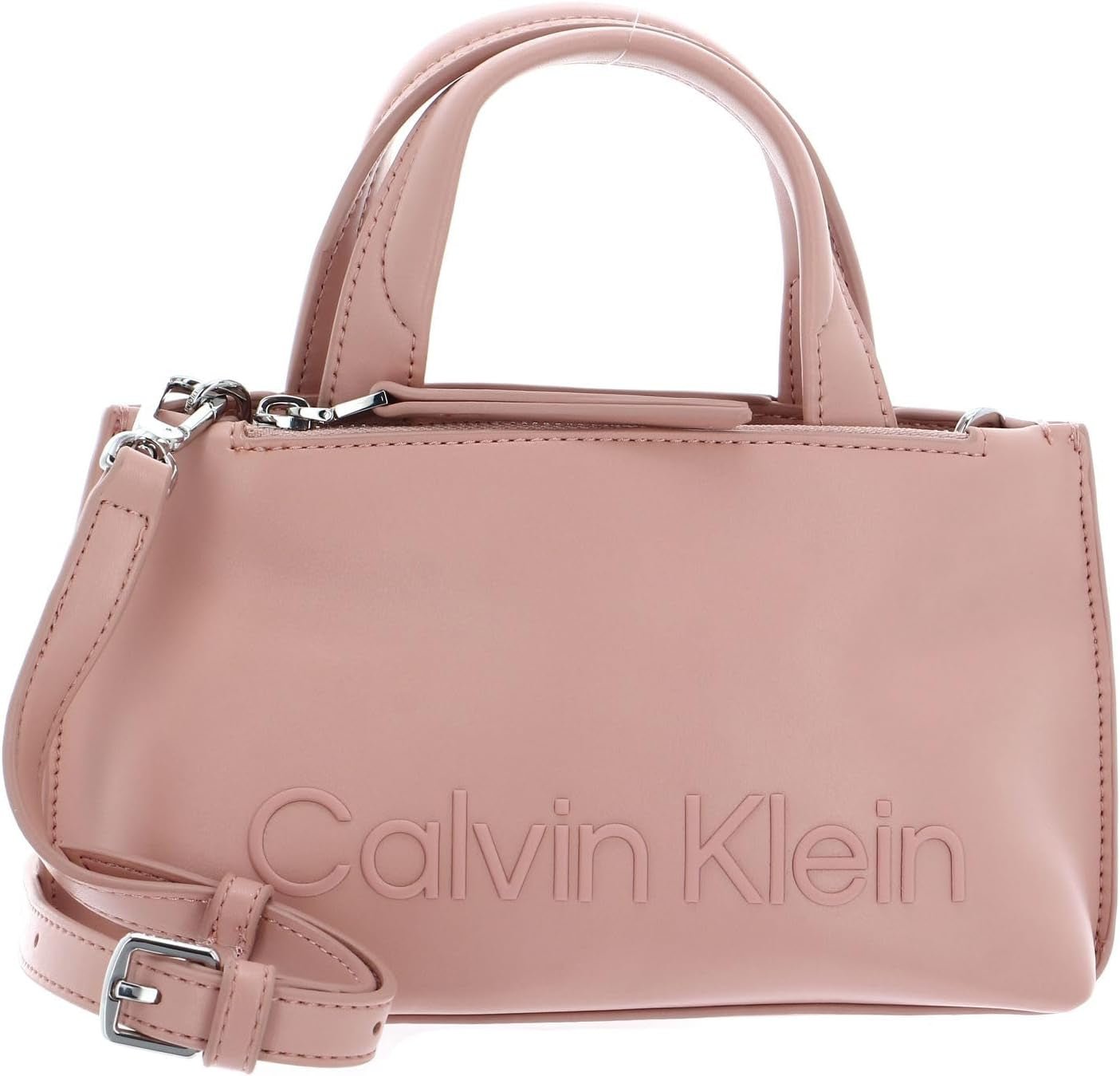 Calvin Klein Ladies Ck Set Mini Tote K60k610167 Tragetasche Damen Taschen Naty Shop Braun (Café Au Lait)