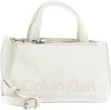 Calvin Klein Ladies Ck Set Mini Tote K60k610167 Tragetasche Damen Taschen Naty Shop Weiß (Dark Ecru)