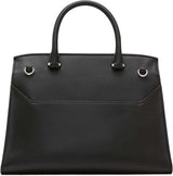 Calvin Klein Turnlock-Umhängetasche für Damen – 2 in 1, veganes Leder, 3 Taschen, Becky Turnlock-Umhängetasche, Schwarz/Silber, Damentaschen, Naty Shop