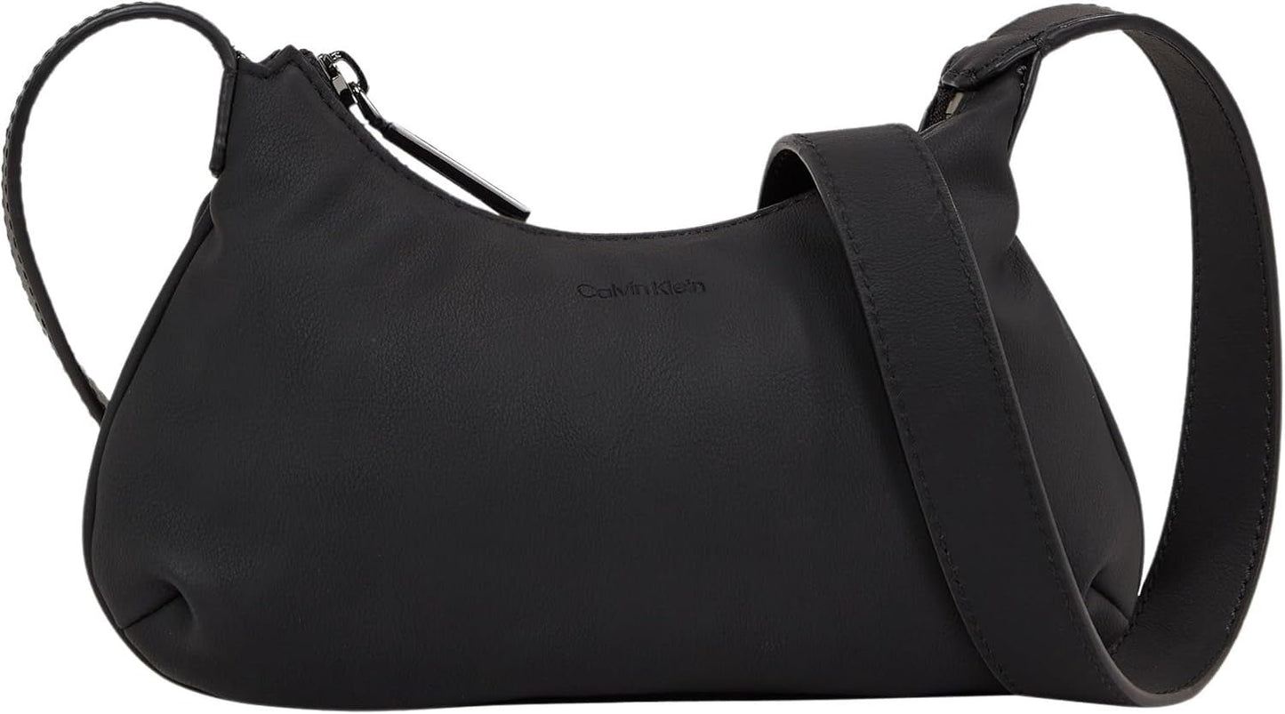 Calvin Klein Crossbody Klein Zipper Shoulder Bag, Schwarz (Ck Black), Life Size Bags Damen Naty Shop Default Title