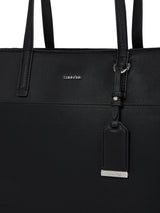 Calvin Klein Damen Shopper Must Medium mit Reißverschluss, Schwarz (Ck Black), Einheitsgröße Damentaschen Naty Shop