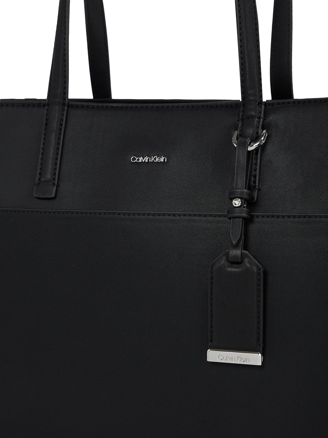 Calvin Klein Damen Shopper Must Medium mit Reißverschluss, Schwarz (Ck Black), Einheitsgröße Damentaschen Naty Shop