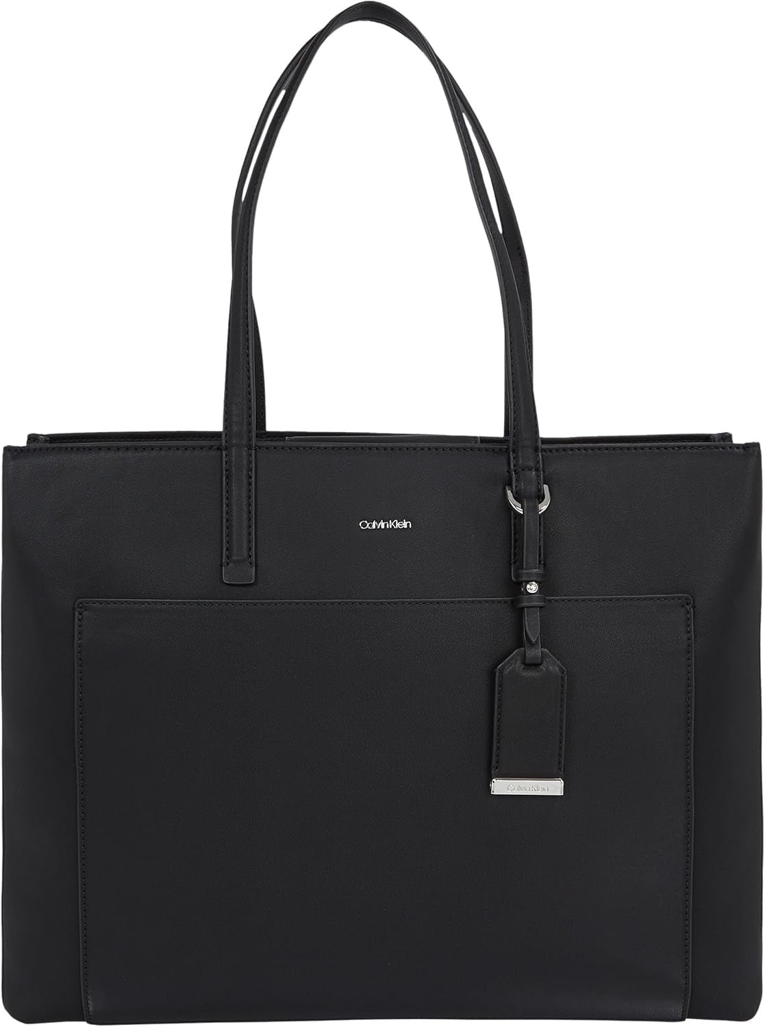 Calvin Klein Damen Shopper Must Medium mit Reißverschluss, Schwarz (Ck Black), Einheitsgröße Damentaschen Naty Shop Standardtitel