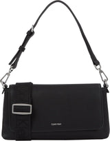 Calvin Klein Damen-Umhängetasche Must Convertible mit abnehmbarem Riemen, Schwarz (Ck Black), Einheitsgröße Damentaschen Naty Shop Standardtitel