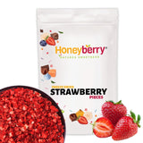 Gefriergetrocknete Erdbeeren, Stücke 100 g – Gefriergetrocknete Erdbeeren, dehydrierte Produkte Naty Shop 100 g