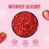 Gefriergetrocknete Erdbeeren, Stücke 100 g – Gefriergetrocknete Erdbeeren, dehydrierte Produkte Naty Shop