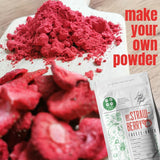 Gefriergetrocknete Erdbeeren | Gefriergetrocknete Früchte Gefriergetrocknet | Trockenfrüchte ohne Zucker Trockenfrüchte | Getrocknete Erdbeeren gefriergetrocknet | Gefriergetrocknete Früchte (90g) Dehydrierte Produkte Naty Shop