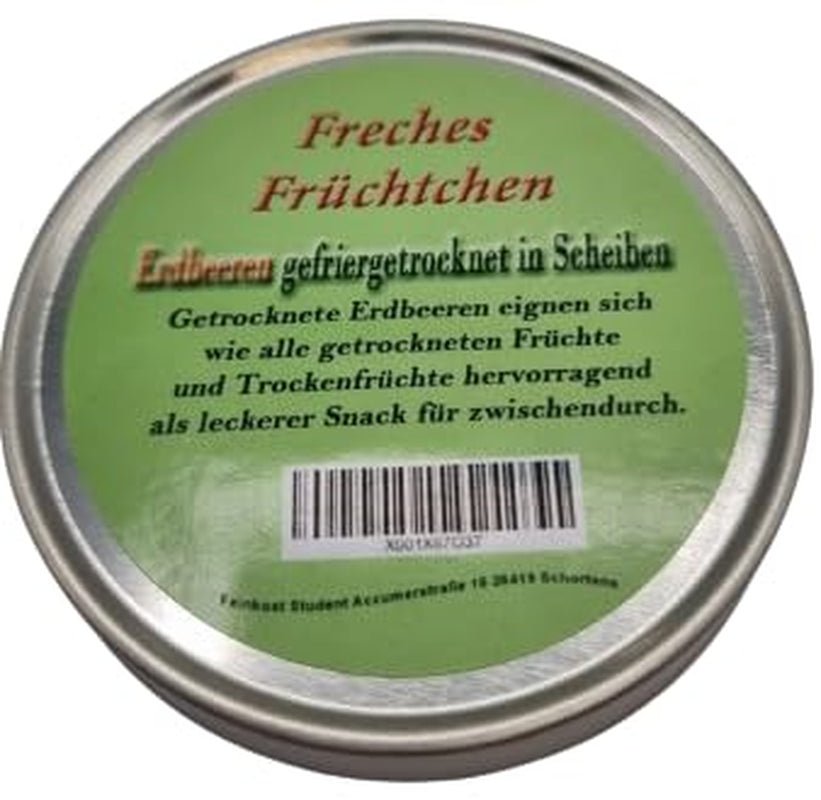 Gefriergetrocknete Erdbeeren in einer Box für Reisen, Nervennahrung, Entspannungsgeschenk, getrocknete Erdbeerprodukte Naty Shop