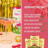 Bio-Gefriergetrocknete Erdbeeren: 70 g getrocknete Erdbeeren für Smoothie-Bowls, Müsli, Porridge-Toppings – gefriergetrocknete Beeren ohne Zuckerzusatz – gefriergetrocknete Erdbeeren – NutriPur-Früchte. Dehydrierte Produkte Naty Shop