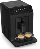 Krups EA897B Evidence ECOdesign automatische Espressomaschine, automatische Espresso- und Cappuccino-Funktion, Quattro Force-Technologie, One-Touch-Milchbecher, 8 Voreinstellungen, Milchsystem, 1450 W