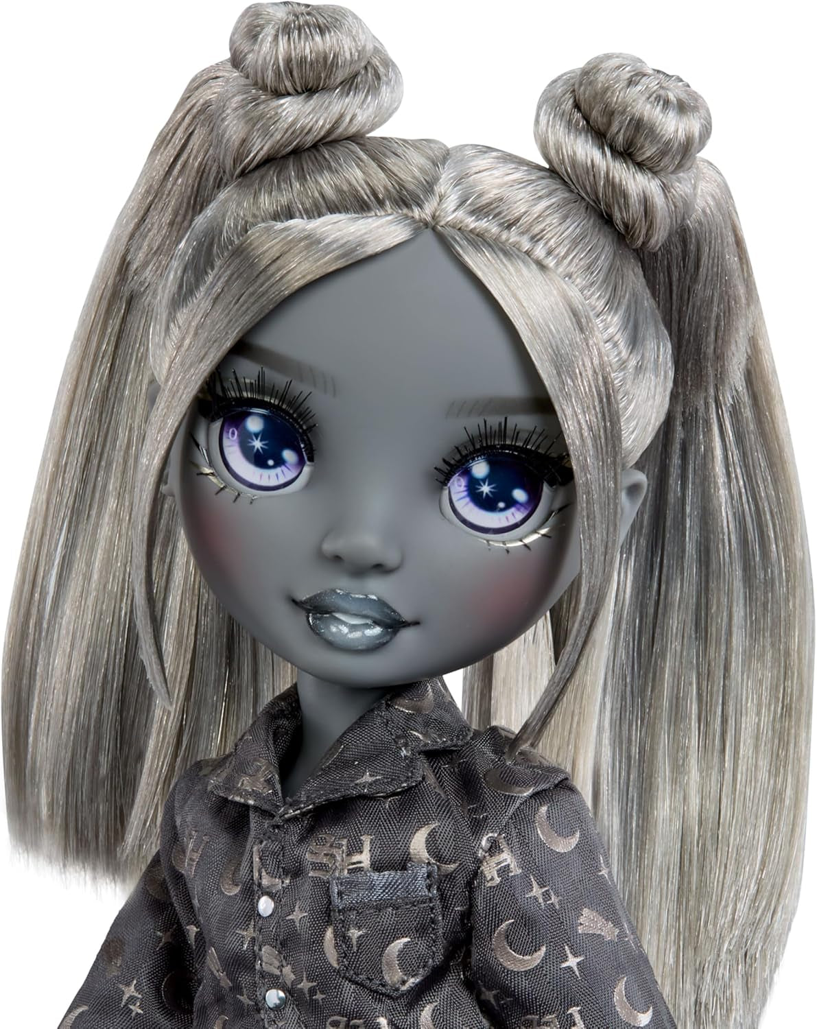 Rainbow High Shadow High Girl's Night – Luna Madison – 28 cm Modepuppe in Grautönen, Graues Haar & Outfit mit Accessoires und Kamm – Für Sammler und Kinder ab 6 Jahren