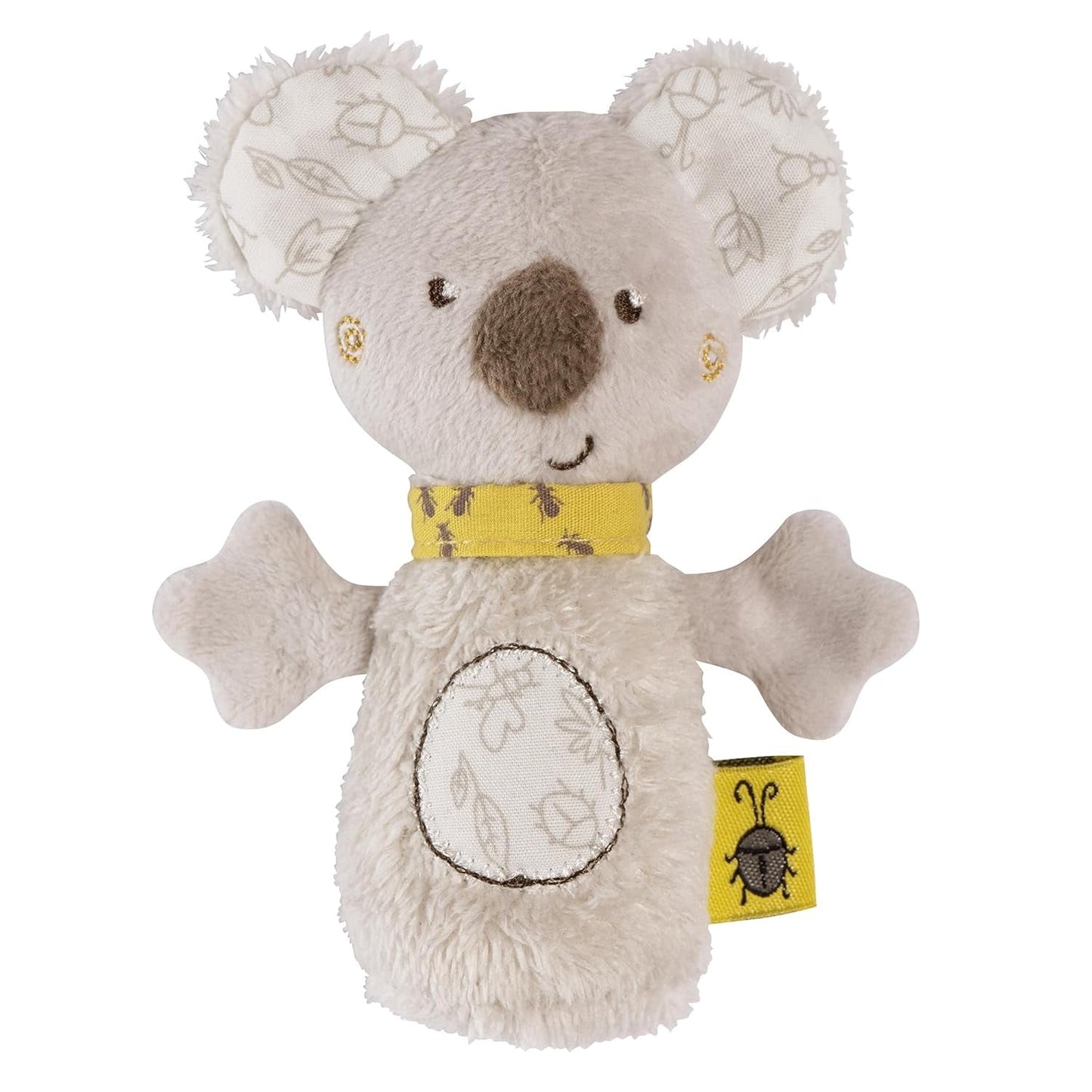 Fehn Mini-Rasselotter – Mini-Greifling zum Rasseln, Tasten und Spielen mit kuschelweichem Stofftier – ein treuer Begleiter für Babys und Kleinkinder ab 0 Monaten. Babyspielzeug Naty Shop Koala