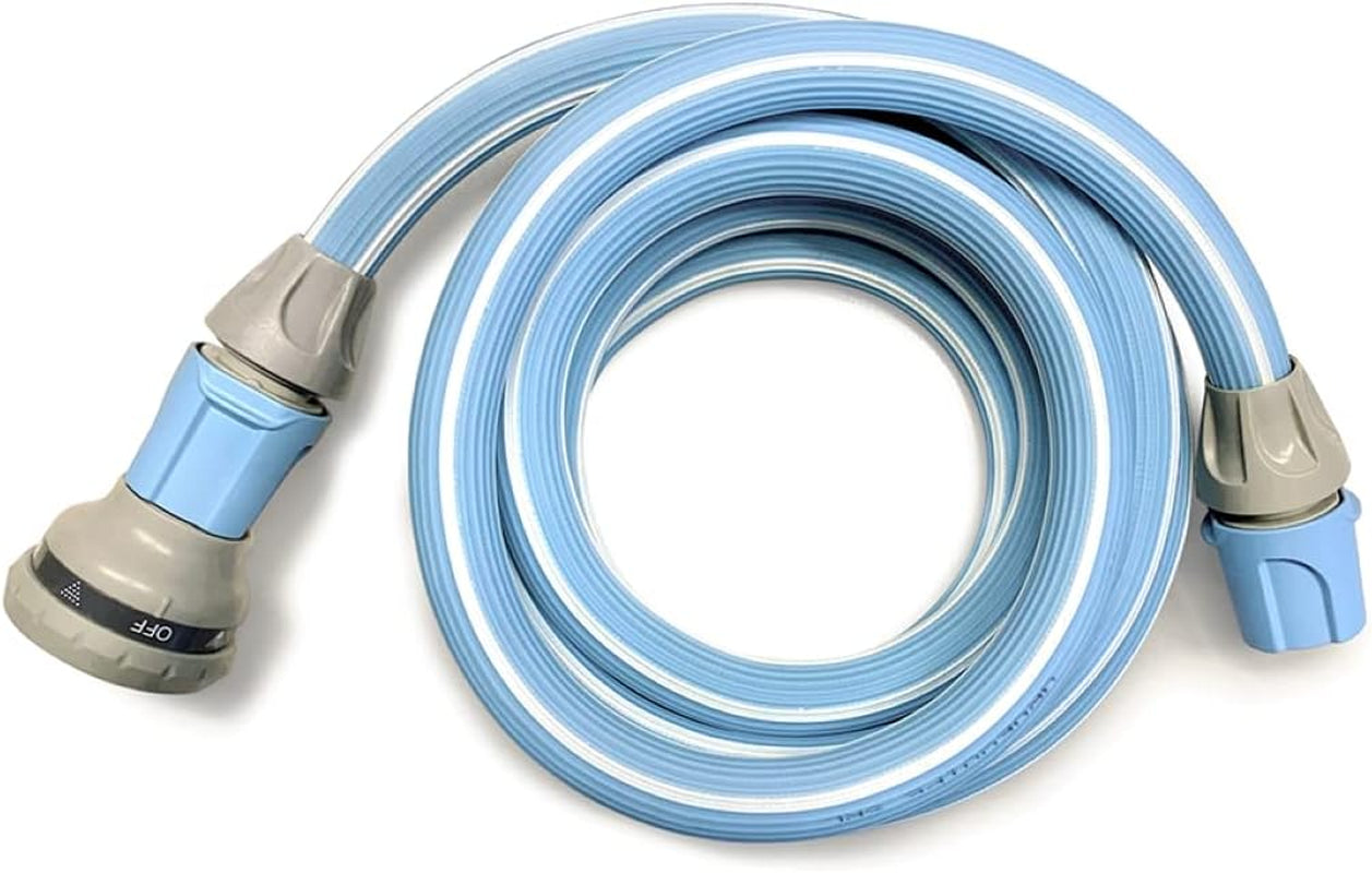 Magic Blue 10 Meter knoten- und verdrehsicherer ausziehbarer Gartenschlauch mit Tasche und Sprühdüse
