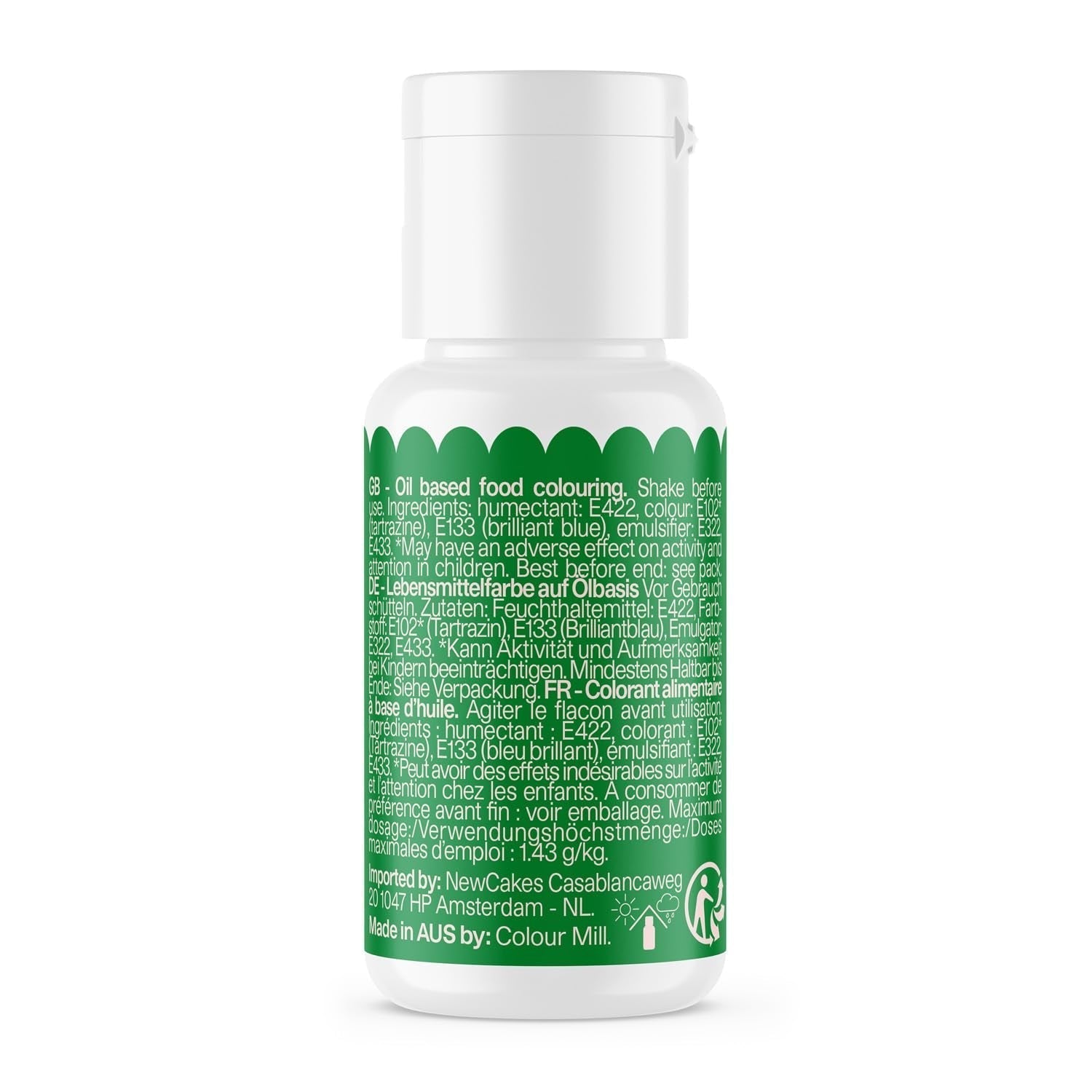 Lebensmittelfarbe Color Mill Oil Blend Forest Oil – Lebensmittelfarbe für Schokolade, Fondant, Muffins, Kuchen, Backen, Makronen – Lebensmittelfarbe zum Dekorieren von Kuchen – 100 ml