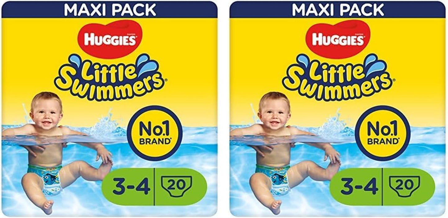 Huggies Little Swimmers Schwimmwindeln, Größe 3–4 (7–15 kg), 1 Packung mit 20 Stück