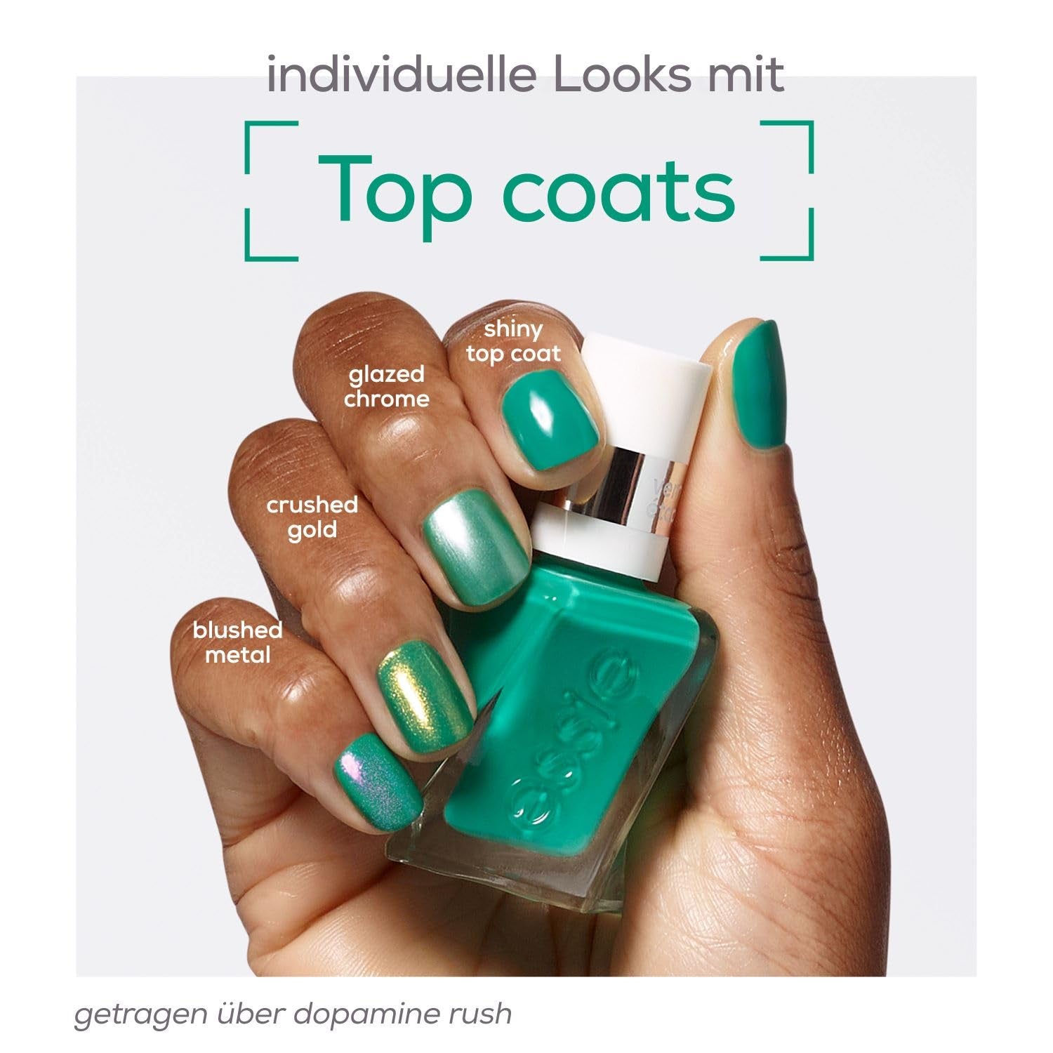 Essie Langanhaltender Nagelleck Top Coat mit glänzendem Finish, Maniküre ohne Uv-Licht, Gel von Essie, Farbe: Nr. 00 Decklack, transparent, 1 x 13,5 ml