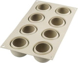 Silikomart, Form für Tartufo-Silikonkuchen, 8 einzelne Öffnungen, Ø 62 H 52 mm Kitchen Naty Shop
