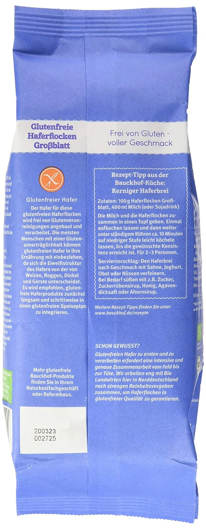 Bio-Hof-Haferflocken, 475 g