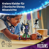 LEGO® Disney Villains The Dresses Of Maleficent And Cruella De Vil – Spielzeug für Jungen und Mädchen ab 9 Jahren – Inkl. 2 Minipuppen und 2 Tierfiguren – Geburtstagsgeschenk für Fans 43262 Bausets Besuchen Sie den LEGO-Store