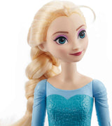 Mattel Disney Die Eiskönigin Elsa-Puppe, Die Eiskönigin-Puppe, gekämmte blonde Haare, Möbel, abnehmbare Schuhe, Disney-Geschenke, 3 Jahre altes Spielzeug, HLW47 Naty Shop-Puppen