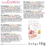 Scrapcooking – Set mit 3 metallischen Lebensmittelfarben – Lebensmittelfarbe: Gold, Roségold und Rubin – essbare Lebensmittelfarbe zum Backen, Kuchen, Kekse, Kuchen, Schokolade – 4019