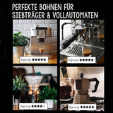 - Kaffeebohnen 2kg - Extra langsam geröstet - wenig Säure und Bitterstoffe - Barista-Qualität - Feinste Sahne - Bester Espresso für Vollautomaten - 4 x 500 g