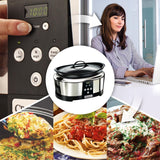 Crockpot, Slow Cooker elektronisch, 5,7 L (5-6 Personen) Slow Cooker Naty Shop