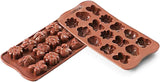 Silikomart 199199, Form für Schokolade, Frühlingsmodell, 15 Pralinen, Brown Kitchen Naty Shop