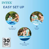 Intex 28271NP – Rechteckiger oberirdischer Pool mit Rahmen, 2282 l, Stahl und PVC, blau, 260 x 160 x 65 cm