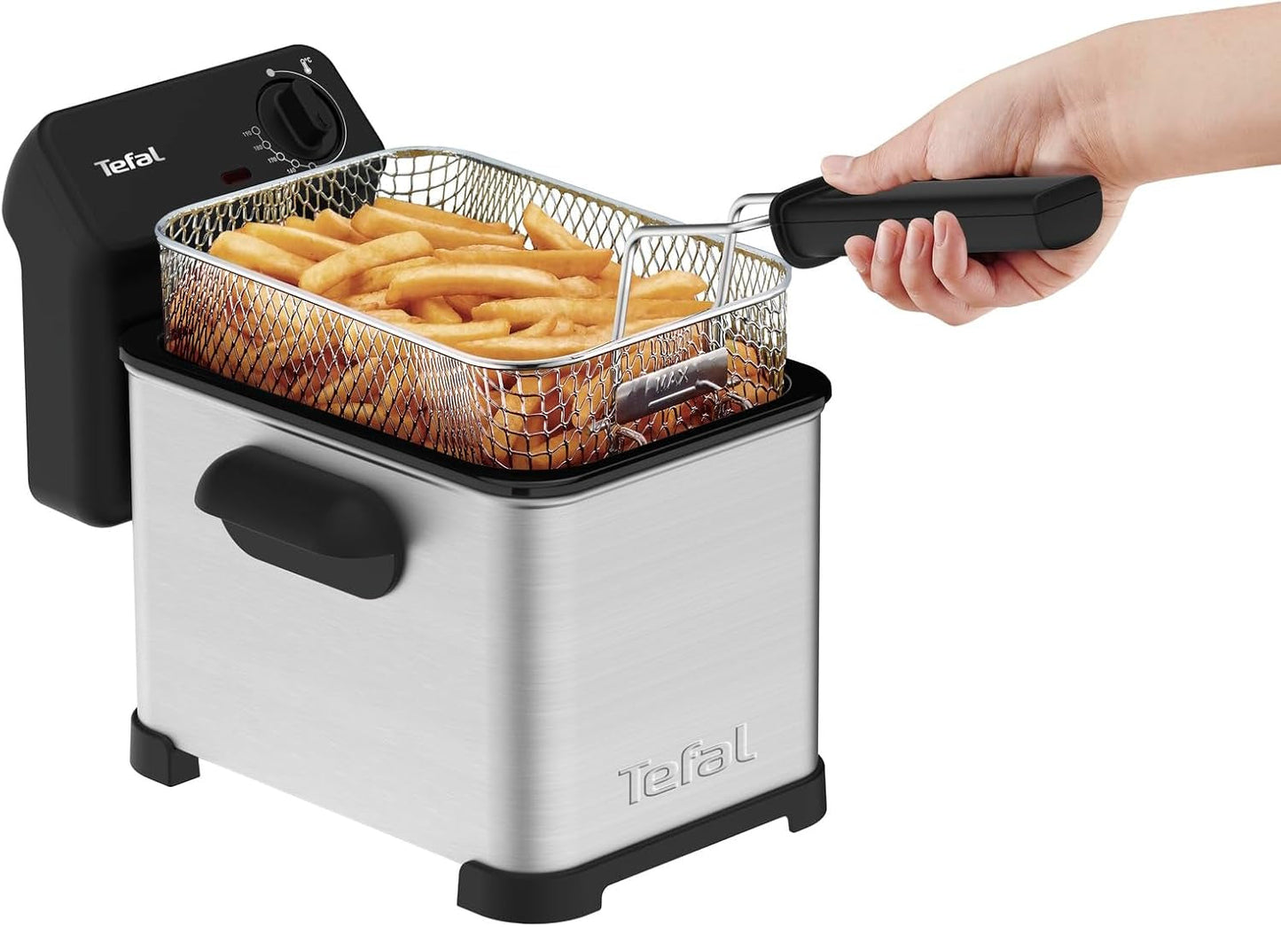 Tefal Family Pro Access 4.0L, 3000 Watt, semiprofessionell, mit Öl, abnehmbarer Öltank, Kühlzonen-Technologie Haushaltsgeräte Naty Shop
