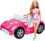 Simba Steffi Love Strandautopuppe im coolen Sommeroutfit mit Strandwagen, 29 cm, ab 3 Jahren
