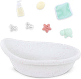 LullaBy – Puppenbadewanne – Badeset – Badespielzeug – Puppenzubehör – Realistisches Wasserspiel – Kinder ab 2 Jahren