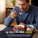 Harry Potter 3-teiliges Geschirrset, rot, Frühstücksset aus Porzellan mit Teller Ø 19 cm, Becher 220 ml und Schüssel 330 ml, Geschirrset