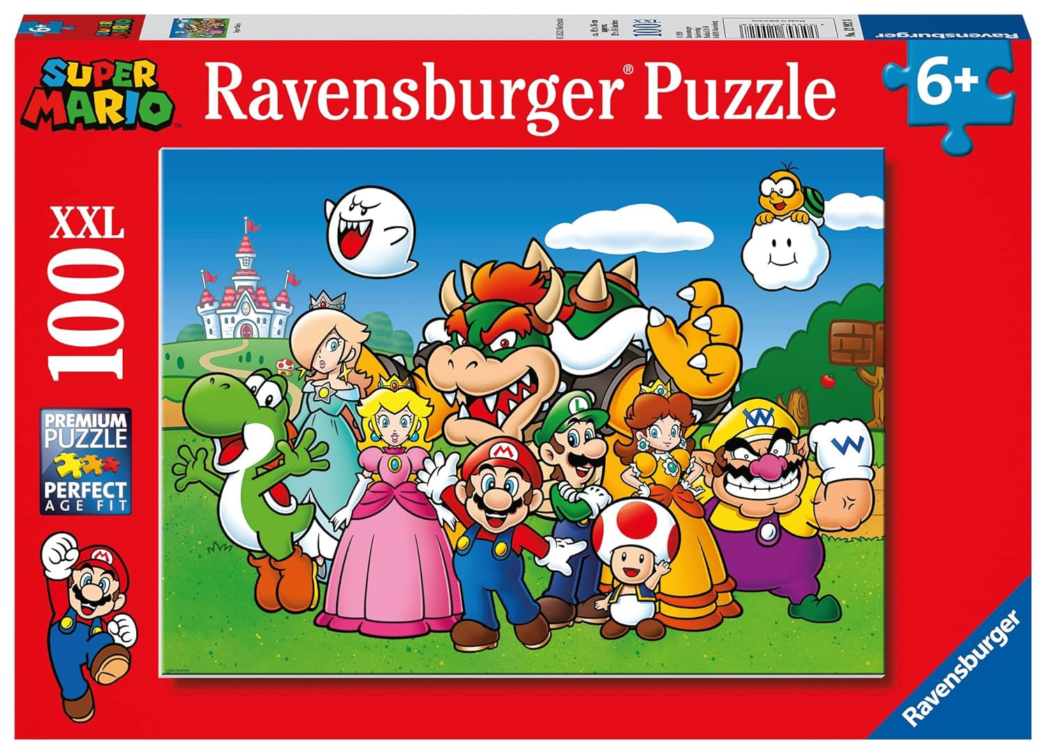Puzzle für Kinder 100 Teile XXL - Nintendo Super Mario Fun Puzzle Naty Shop Single Single