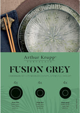 Fusion Grey Porzellan-Geschirrset 67351GA2, 12-teilig