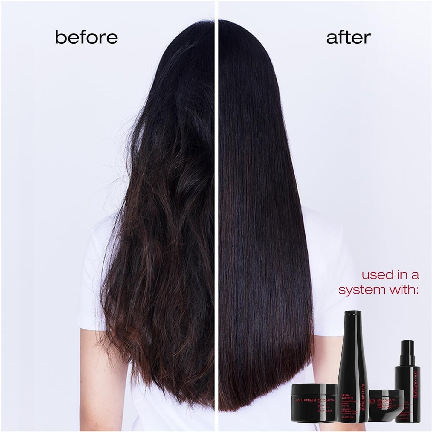 Shu Uemura, Ashita Supreme, Intensiv revitalisierende Haarmaske, Für alle Haartypen, Mit Ashitaba-Extrakt, Für mehr Glanz und Geschmeidigkeit, Anti-Spliss, 200 ml Naty Shop Haarmaske