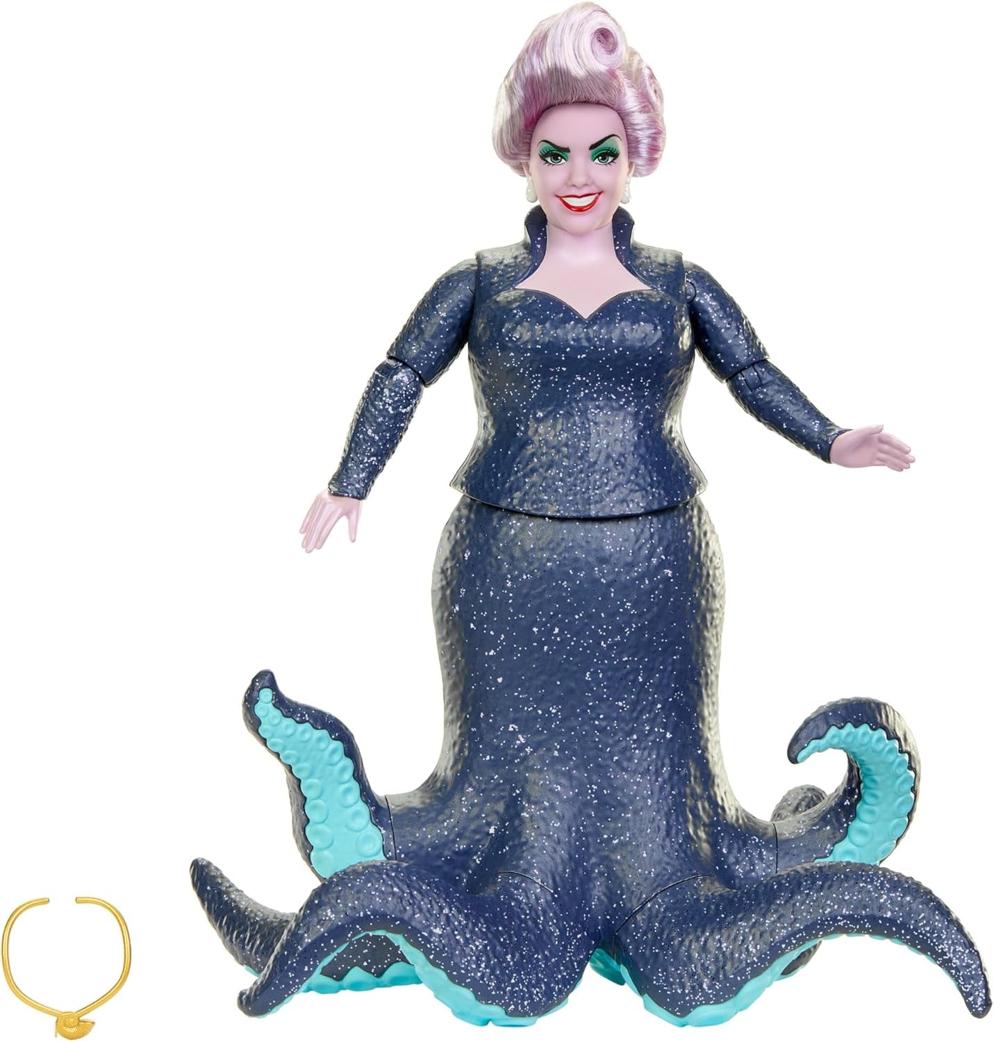 Mattel DISNEY Ariel, Meerjungfrau – Ursula mit Tentakeln, abnehmbarer Halskette und Lavendelfrisur für endlosen Friseurspaß, geeignet für Kinder ab 3 Jahren, HLX12 Naty Shop Dolls