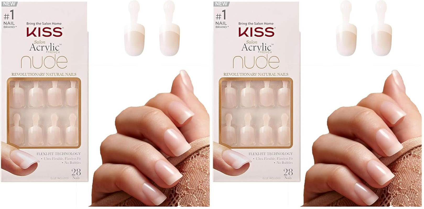 Kiss Nude Nails Amazing Nails (2er-Pack)