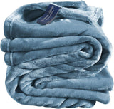 Bequeme Decke, Polyester, blau, 150 x 200 cm. Betten und Decken De Witte Lietaer Arktisblau 150 x 200