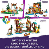 LEGO Friends Baumhaus im Abenteuercamp, Spielset für Mädchen und Jungen ab 8 Jahren mit 5 Figuren und 5 Tieren, Geschenkidee für kreative Spiele, Sportspielzeug, Puppenhaus 42631 Bausets Besuchen Sie den LEGO-Store