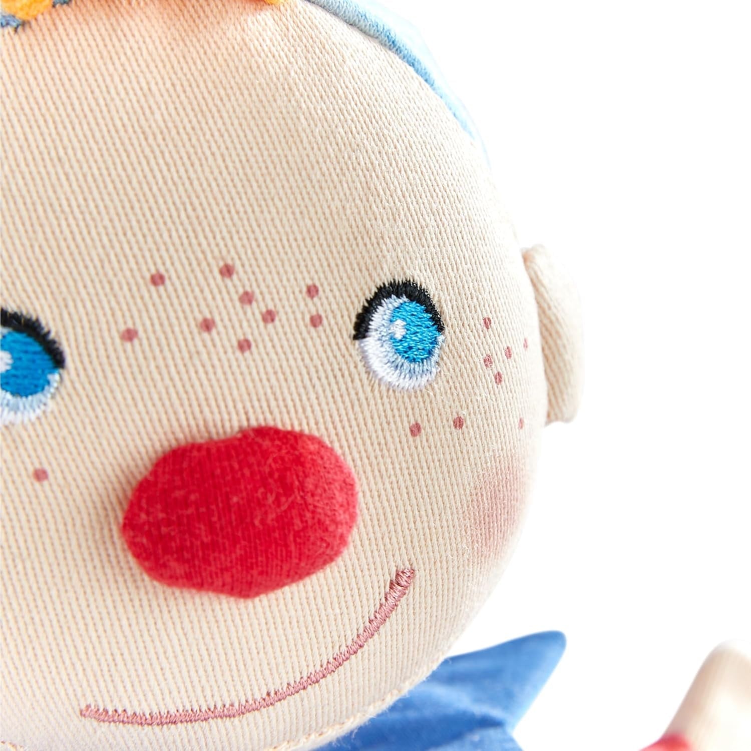 HABA Handpuppe Kasper – Ab 18 Monaten, Waschbar bei 30°C, Ideal für Puppen- und Rollenspiel, Puppentheater – 2011866001