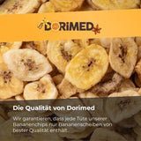 Bananenchips 1 kg | Knusprige Bananenchips mit Trockenfrüchten | gesunder Snack mit köstlichem Geschmack | Naty Shop dehydrierte Produkte